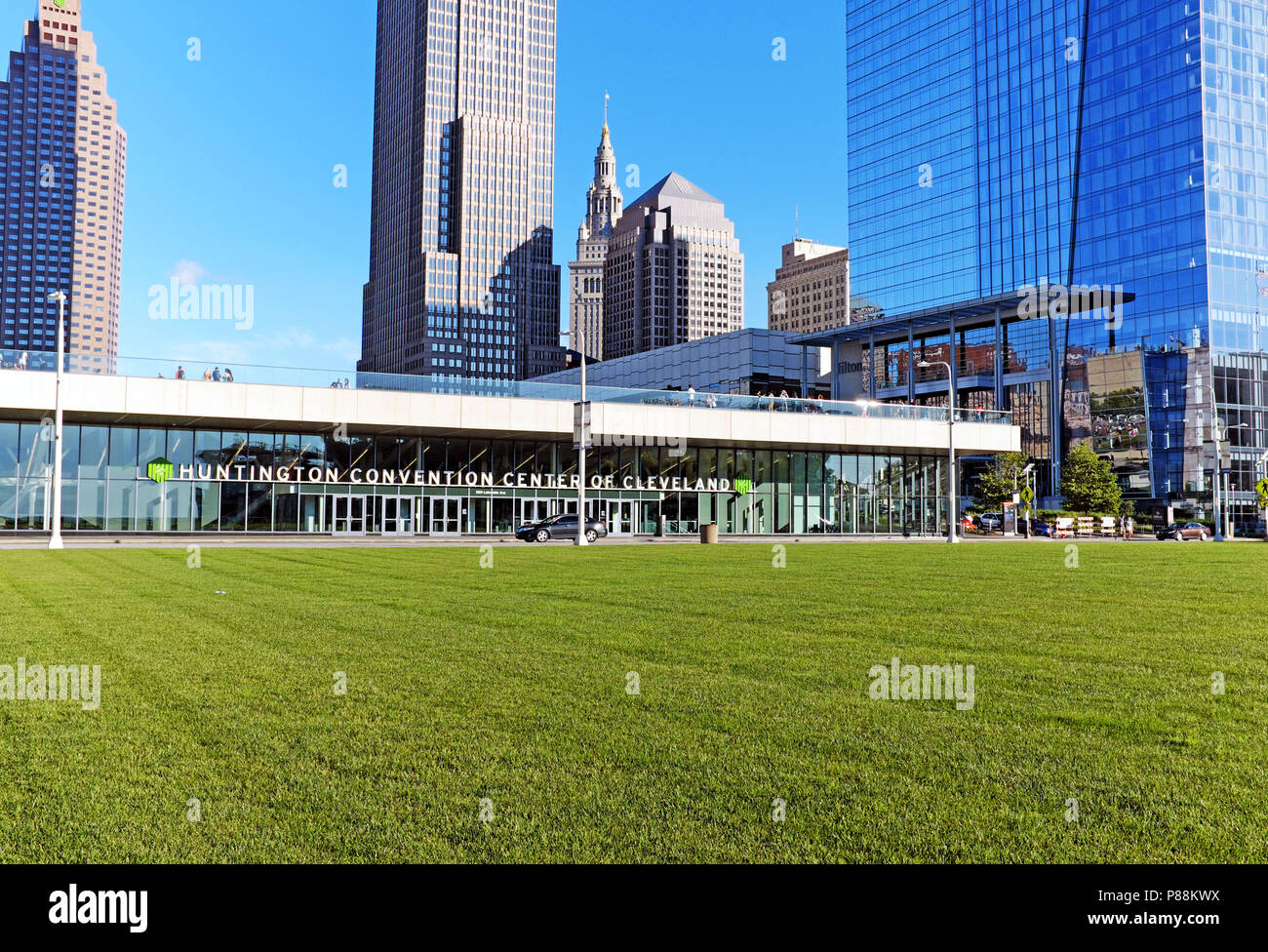 Huntington Convention Center di Cleveland su Lakeside Avenue nel centro di Cleveland, Ohio, USA. Foto Stock