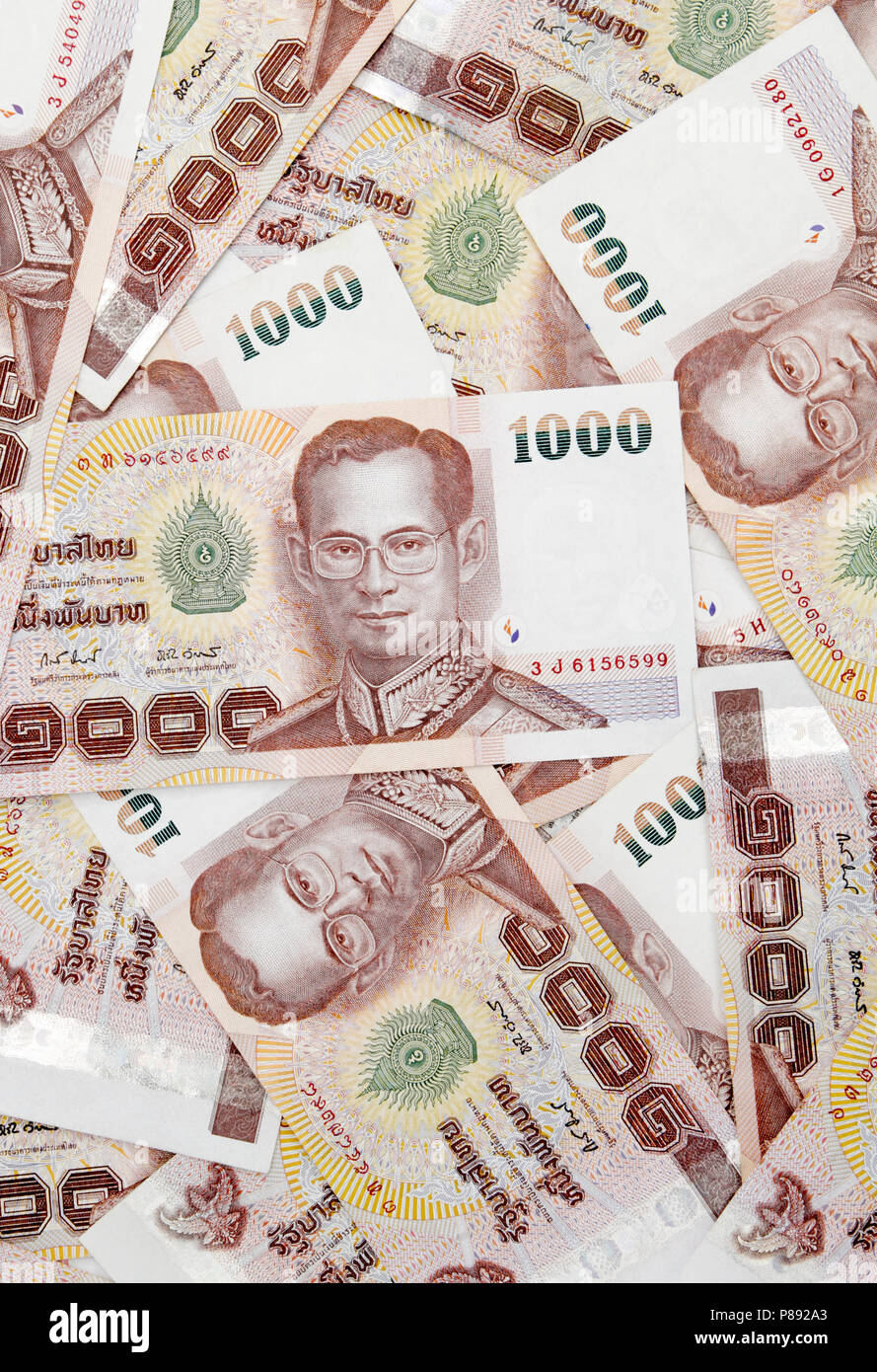 Thai sfondo di denaro Foto Stock