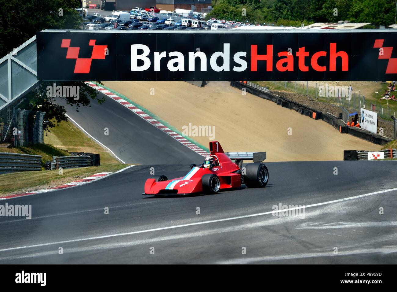 Brands Hatch car racing Foto Stock