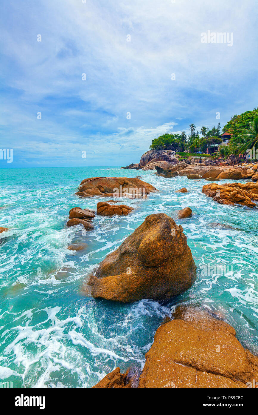 La splendida natura di Koh Samui in Thailandia. Foto Stock