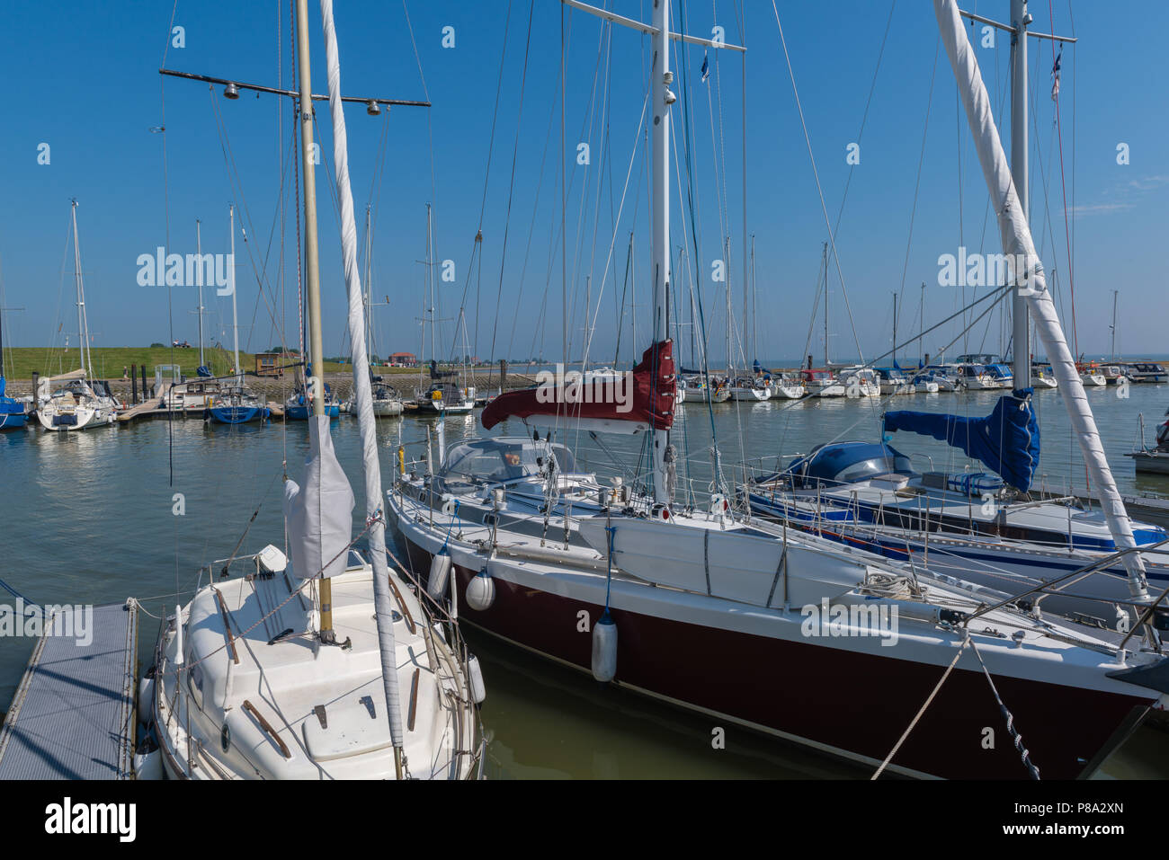 Marina di Horumersiel, Mare del Nord Frisia orientale, Bassa Sassonia, Germania, Europa Foto Stock