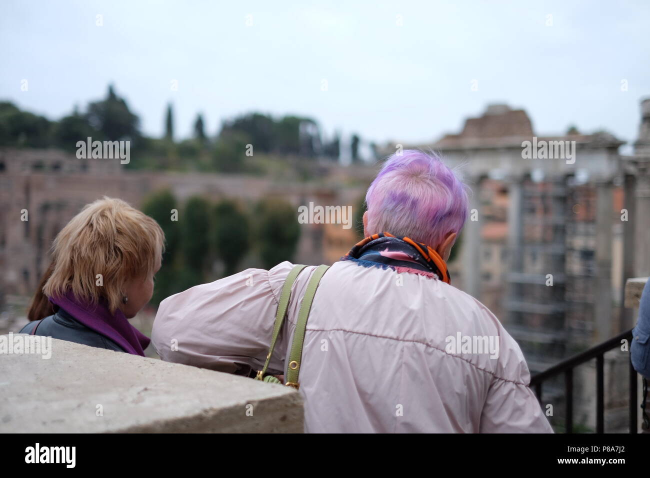 stile di capelli Foto Stock