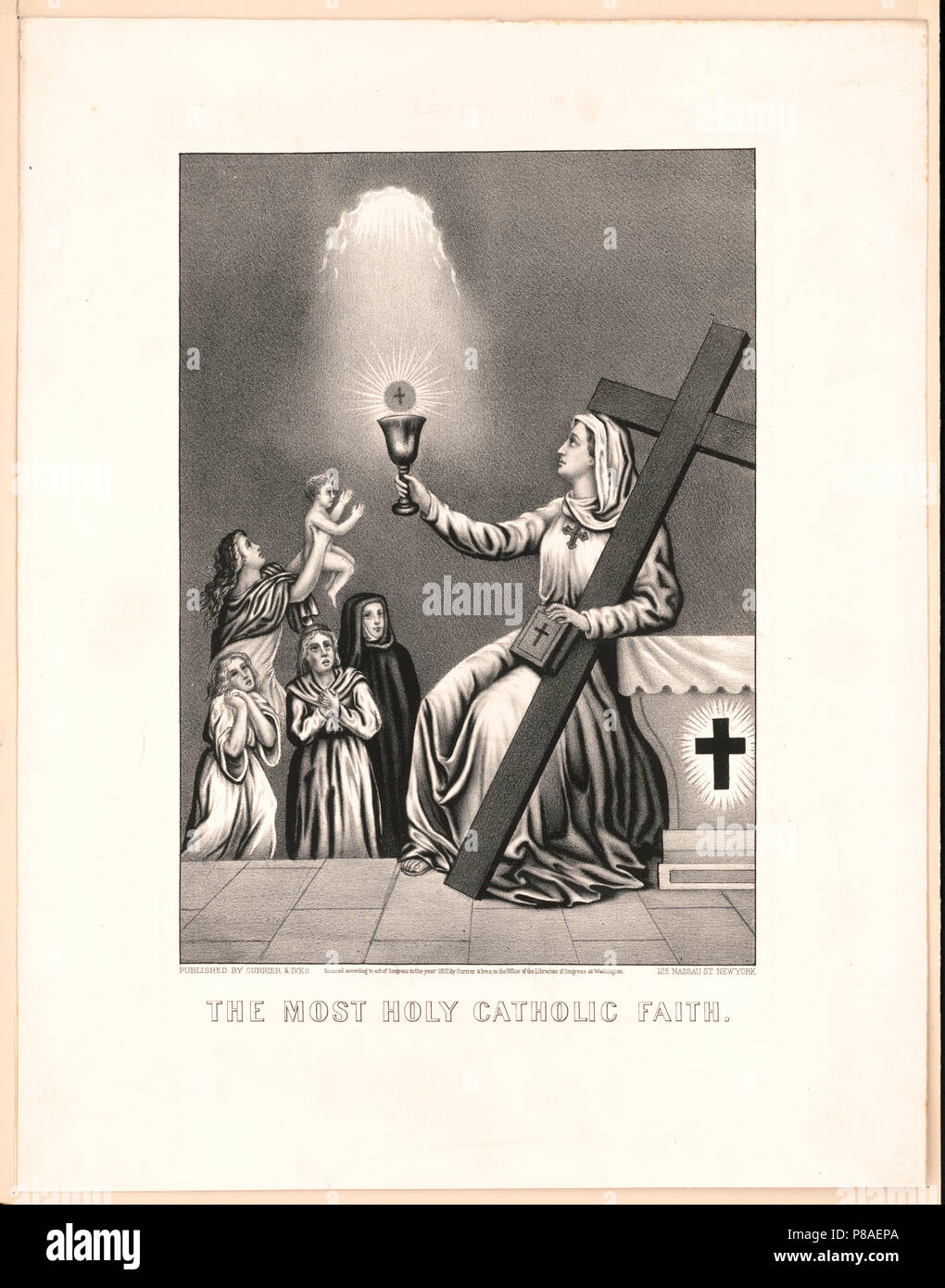 La più santa fede cattolica ca 1872 Foto Stock