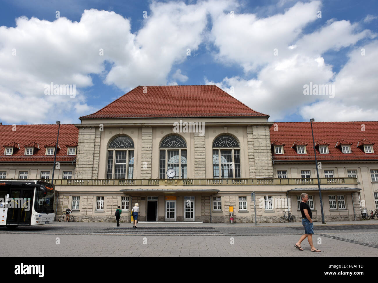 Weimar stazione ferroviaria Turingia, Germania, Europa Foto Stock