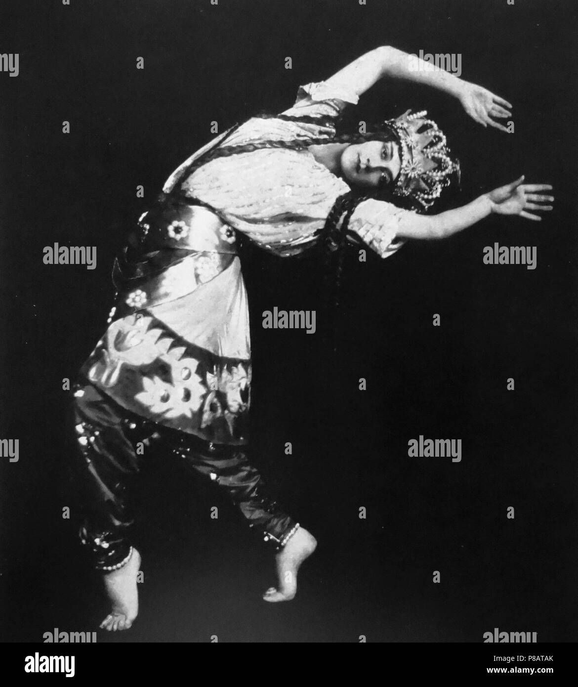 Tamara Karsavina come Regina di Shemakha nel gallo dorato da N. Rimsky-Korsakov. Museo: Collezione privata. Foto Stock