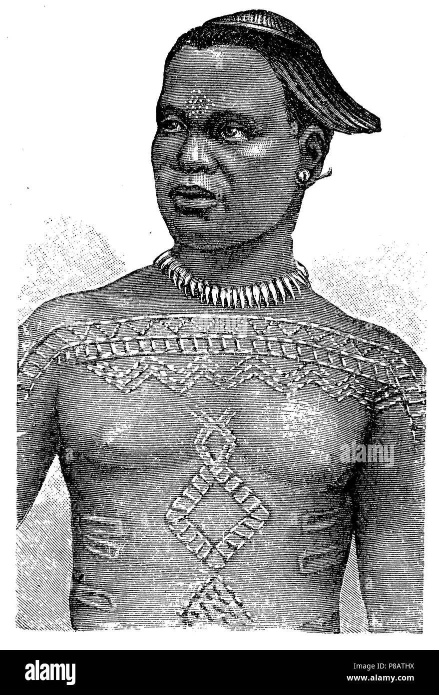 Negro da Kuilu, 1904 Foto Stock