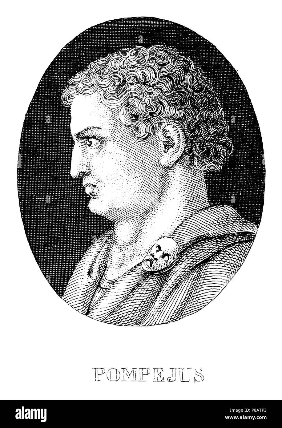 Gnaeus Pompeo Magno (tedesco Pompejus anche  * 106 BC - † 48 BC), e politico romano generale, Foto Stock