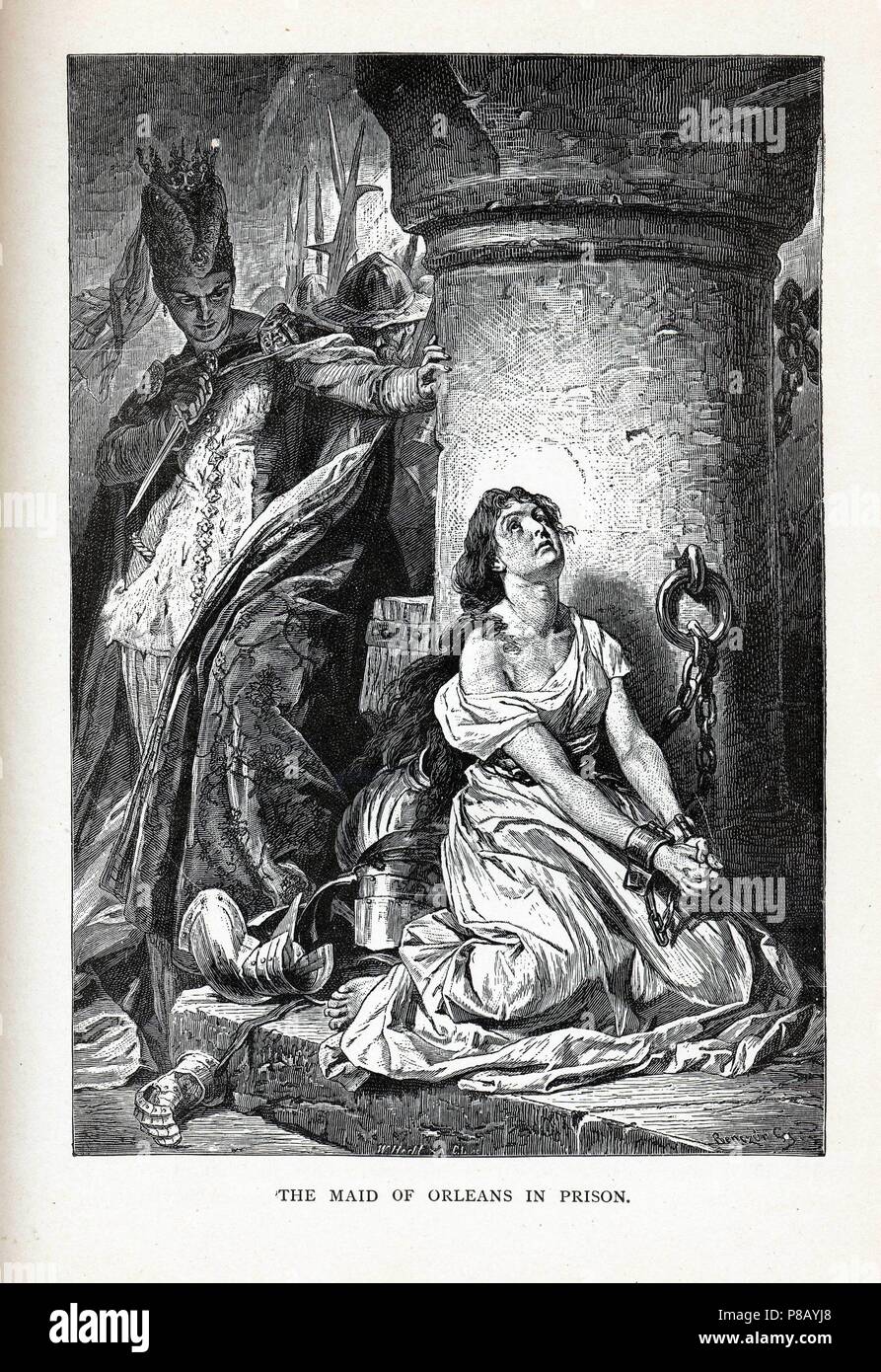 La cameriera di Orleans in carcere. Museo: Collezione privata. Foto Stock