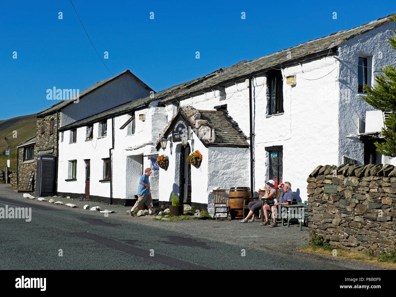 Il Pass Lirkstone Inn, Parco Nazionale del Distretto dei Laghi, Cumbria, England Regno Unito Foto Stock