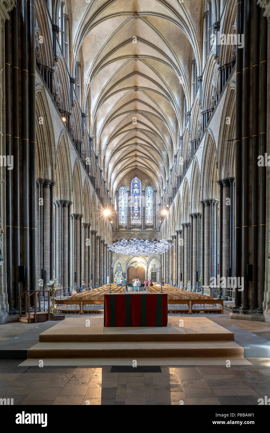 La Cattedrale di Salisbury Foto Stock