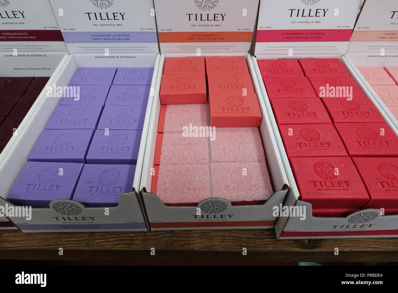 Australian Tilley saponi profumati Foto Stock