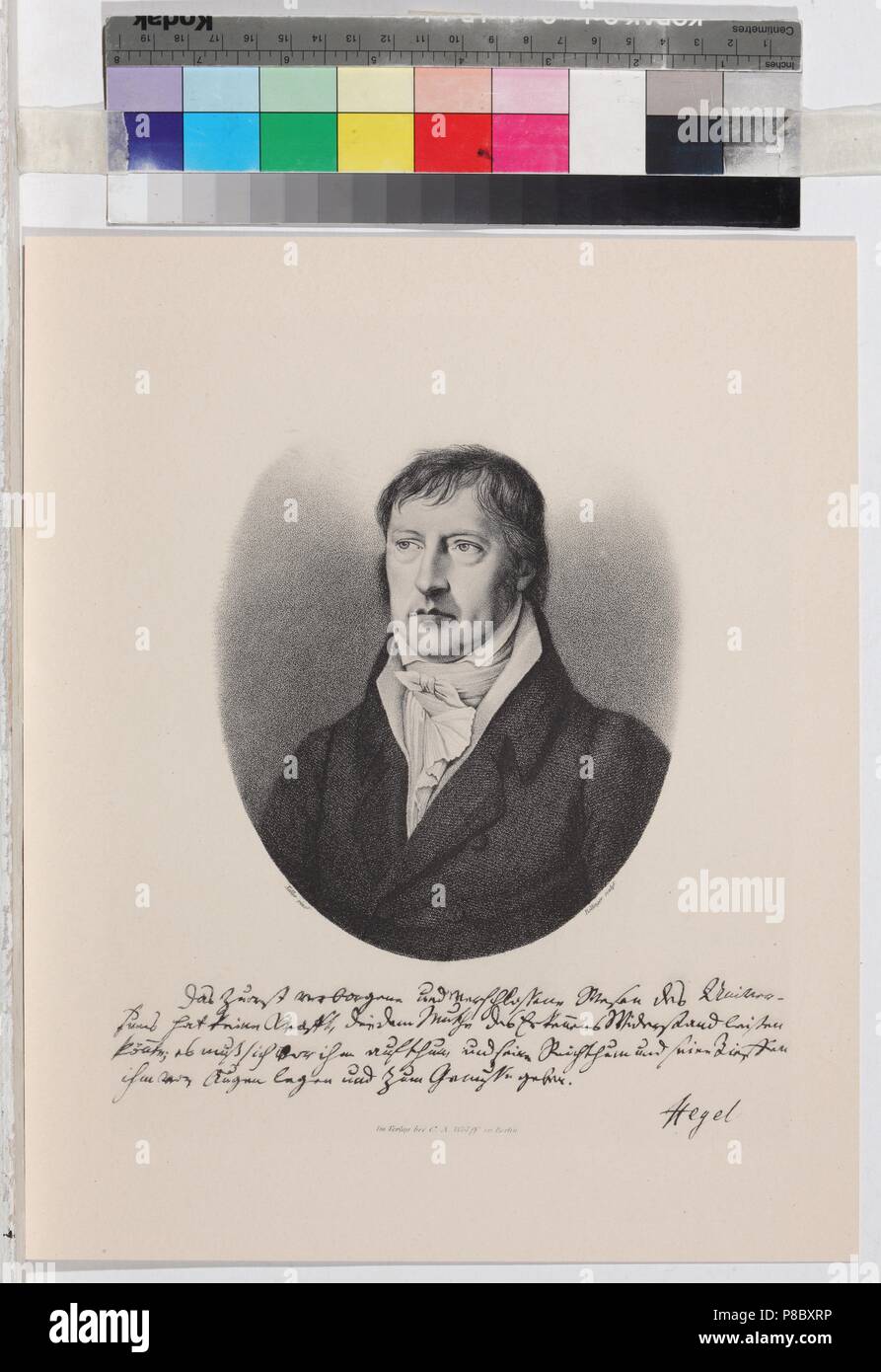 Georg Wilhelm Friedrich Hegel (1770-1831). Museo: I. Turgenev Memorial Museum di Mosca. Foto Stock