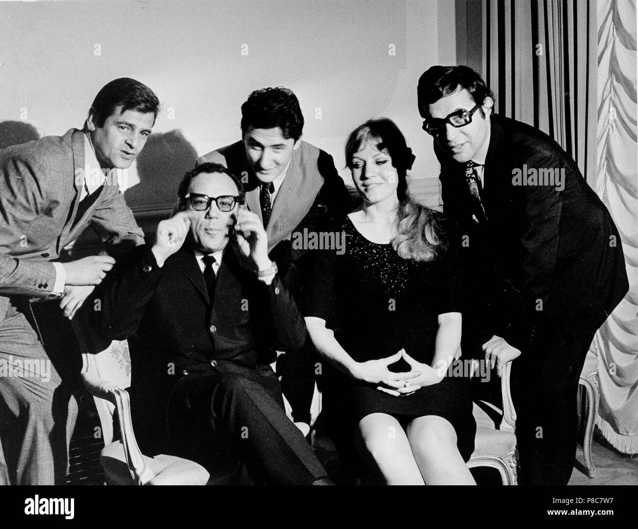 Sergio endrigo, Claudio Villa, pino donaggio, Anna tedesco, Fred Bongusto, festival di Sanremo, 1967 Foto Stock