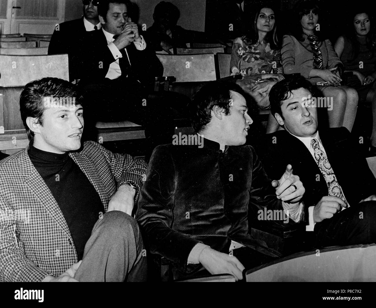 Tony Renis, Domenico Modugno, dino, pino donaggio, festival di Sanremo 1968 Foto Stock