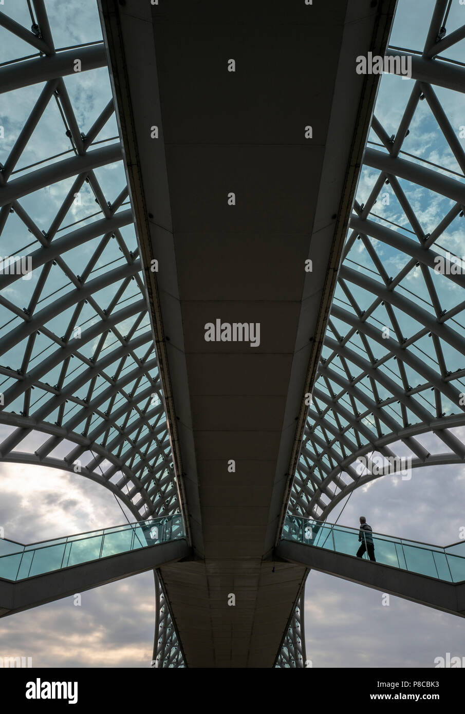 Ponte di pace, Tbilisi, Georgia Foto Stock