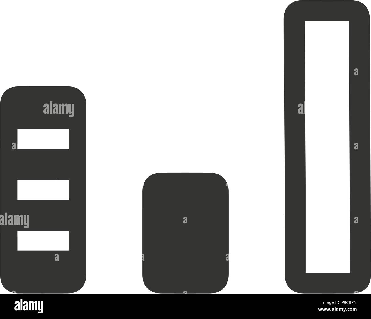 Bar Icona grafico Illustrazione Vettoriale