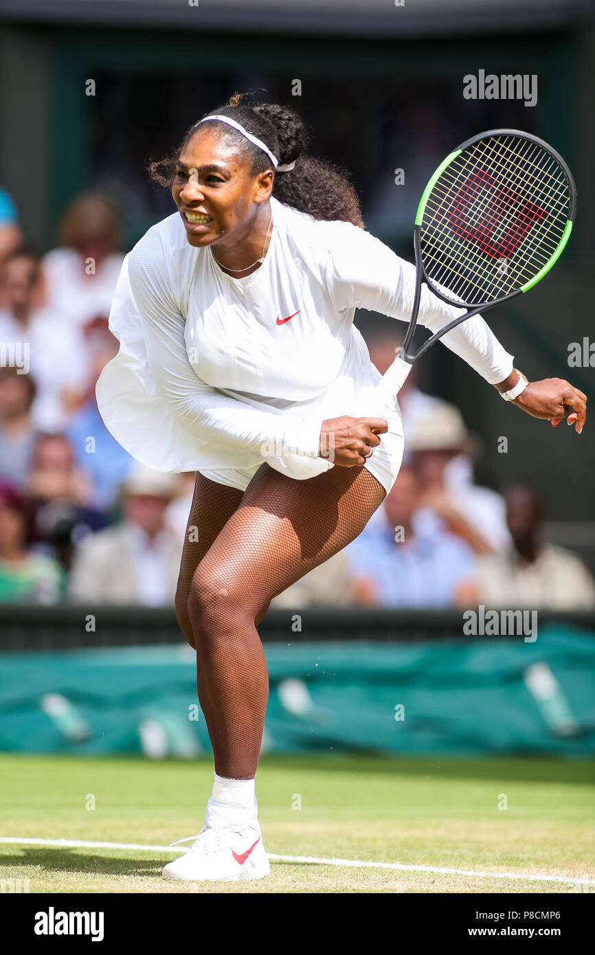 Londra, Regno Unito. 10 Luglio, 2018. Serena Williams (USA) Tennis : Serena  Williams degli Stati Uniti durante le Donne Singoli Quarti di finale di  partita del torneo di Wimbledon Lawn Tennis Championships
