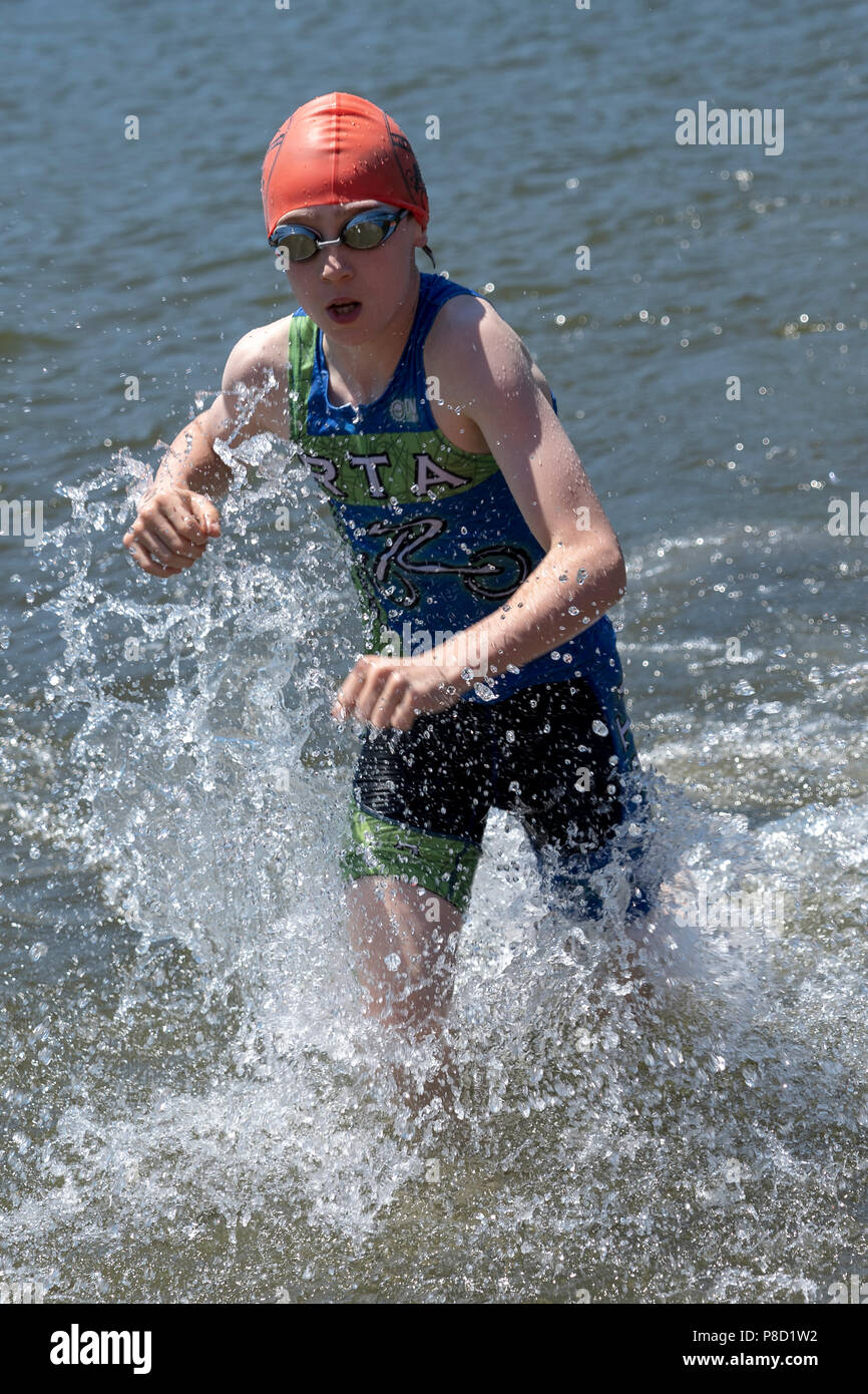 2018 Stissing Kid's Triathlon Foto Stock