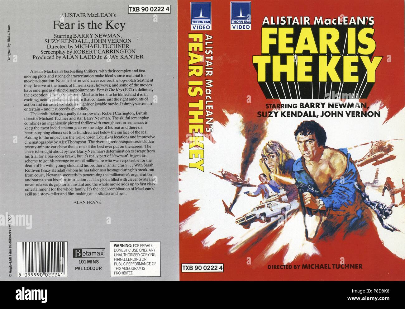 La paura è la chiave (1972) informazioni pubblicitarie, Data: 1972 Foto Stock