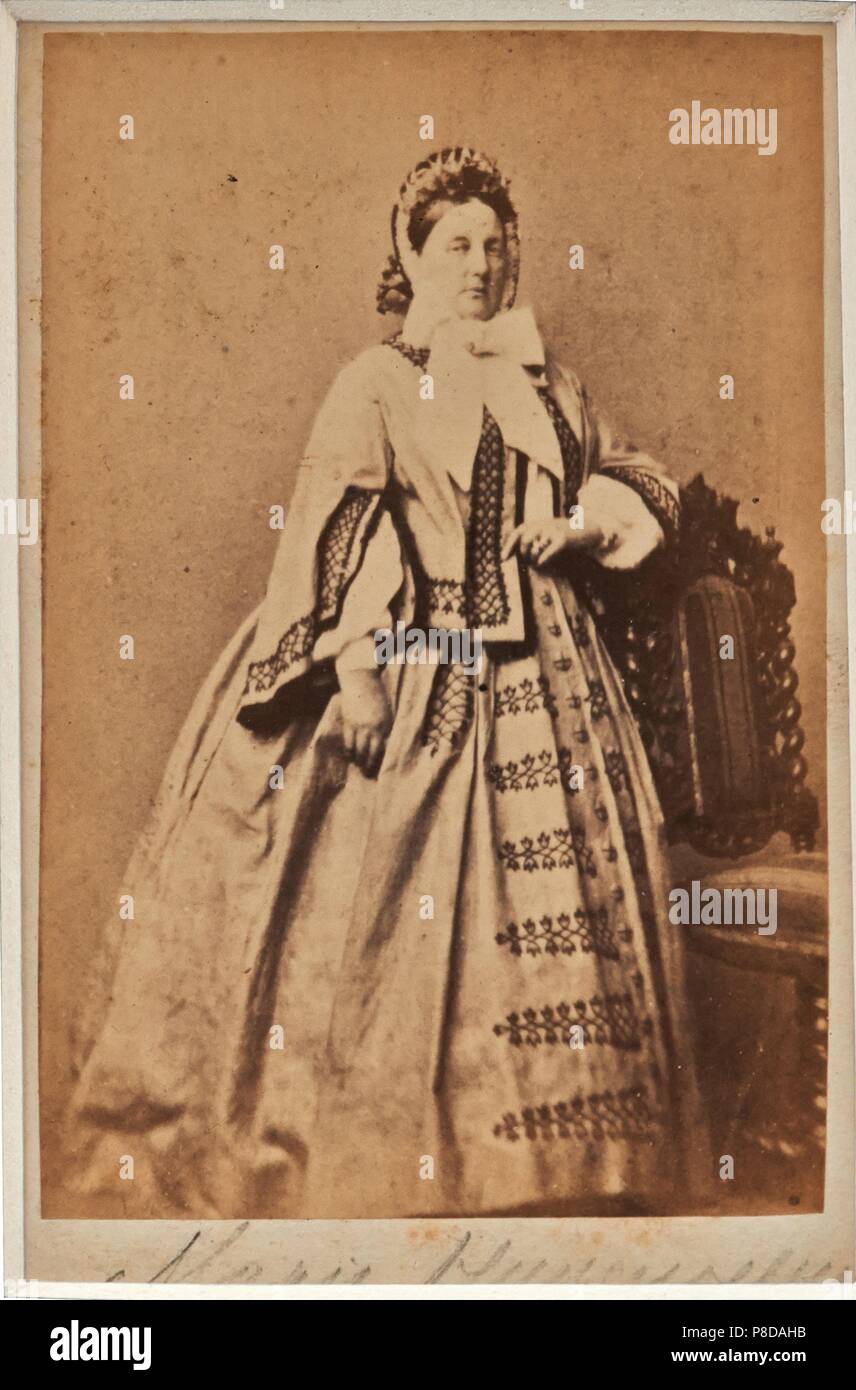 La Granduchessa Maria Nikolaevna della Russia (1819-1876), duchessa di Leuchtenberg. Museo: Stato open-air Museum Spasskoye-Lutovinovo. Foto Stock