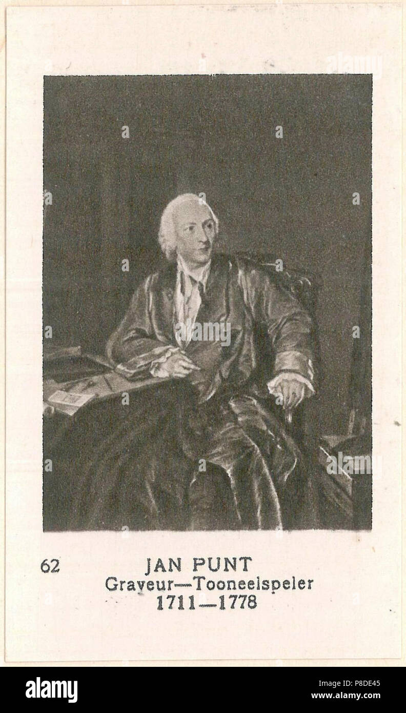 62 Jan Punt, Graveur-Tooneelspeler, 1711-1778. Foto Stock