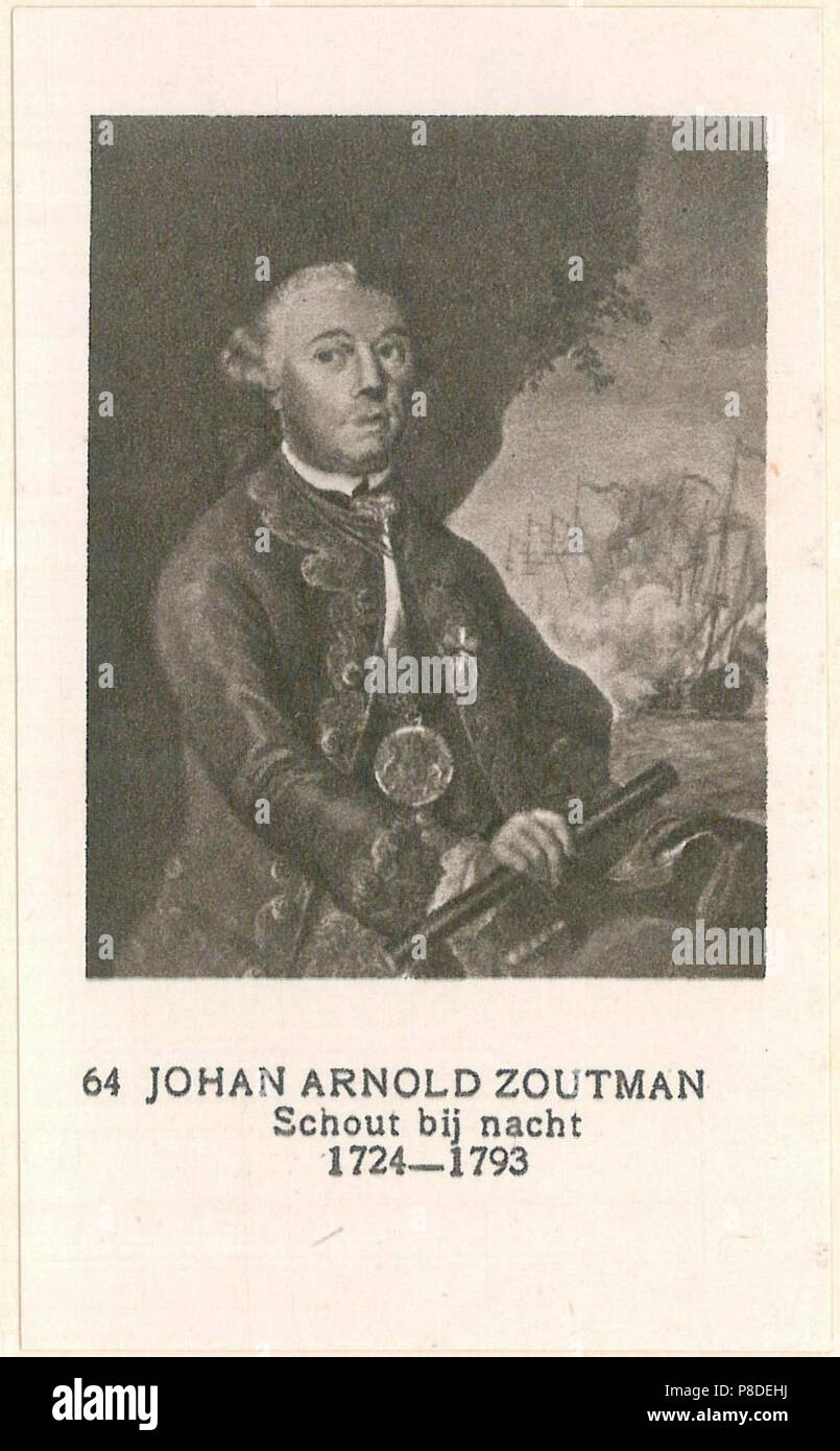 64 Johan Arnold Zoutman, Schout bij nacht, 1724-1793. Foto Stock