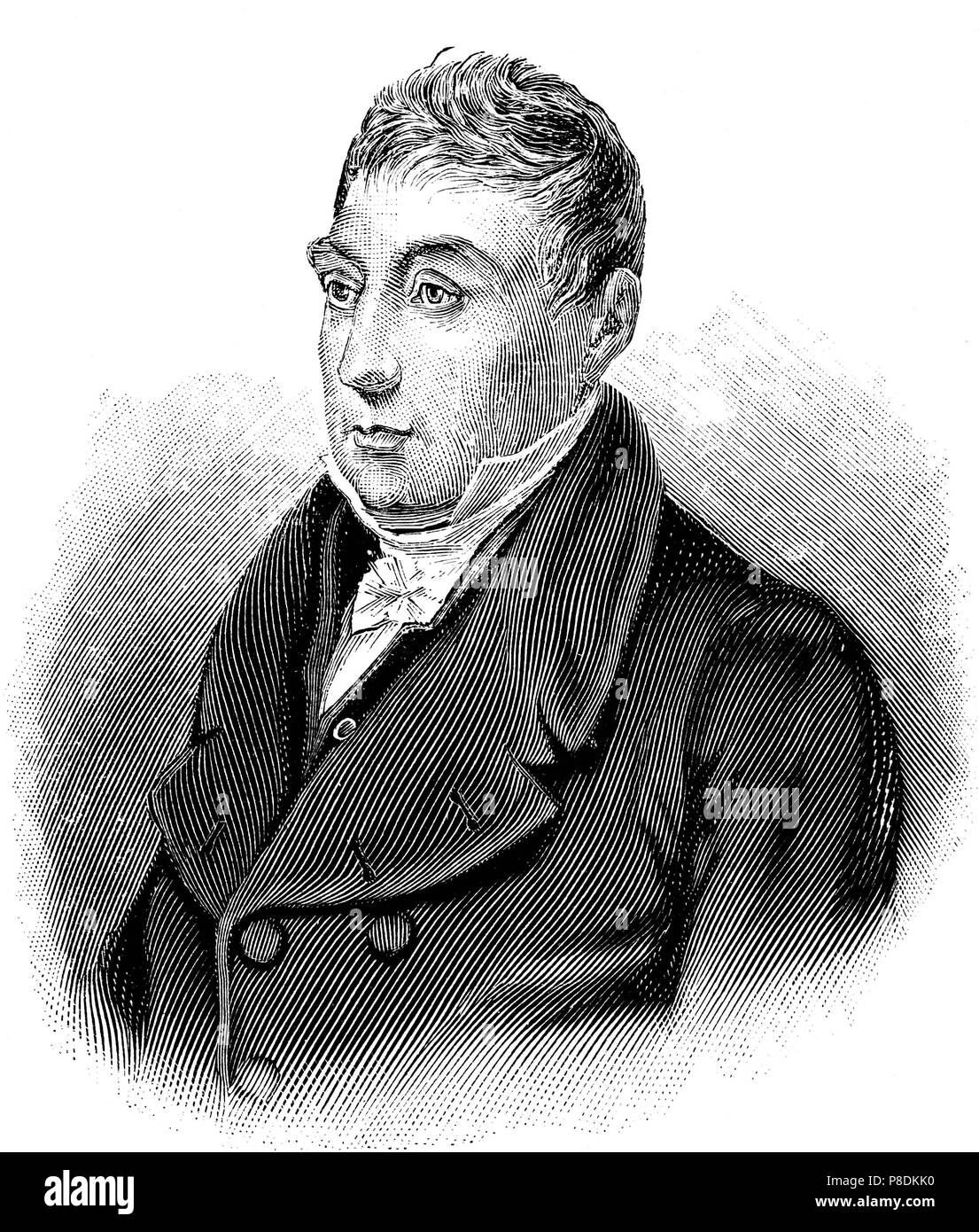 Marie-Joseph Motier Marchese de La Fayette (1757-1834). Museo: Collezione privata. Foto Stock