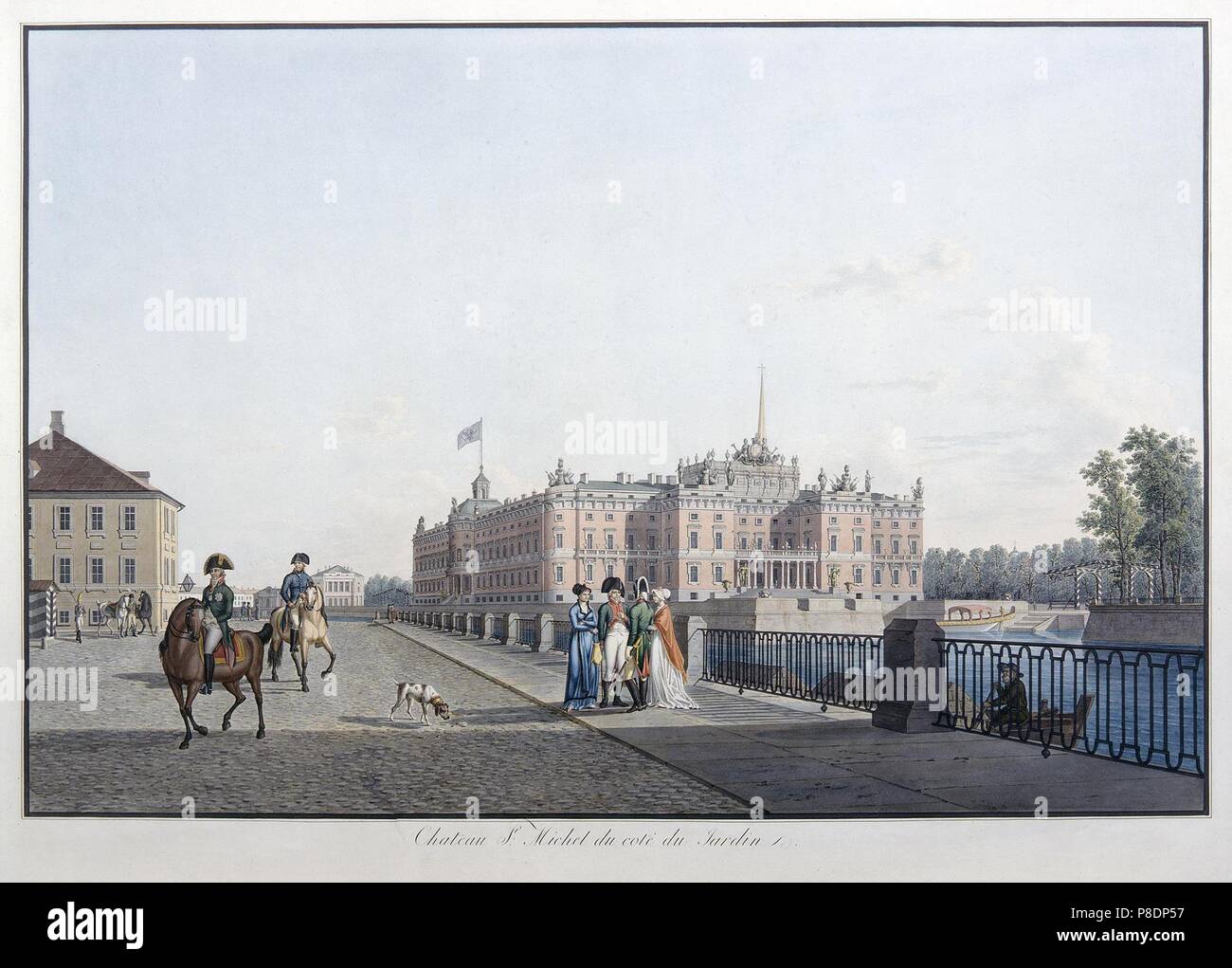 Vista del Michael Palace a San Pietroburgo. Museo: Membro Hermitage di San Pietroburgo. Foto Stock