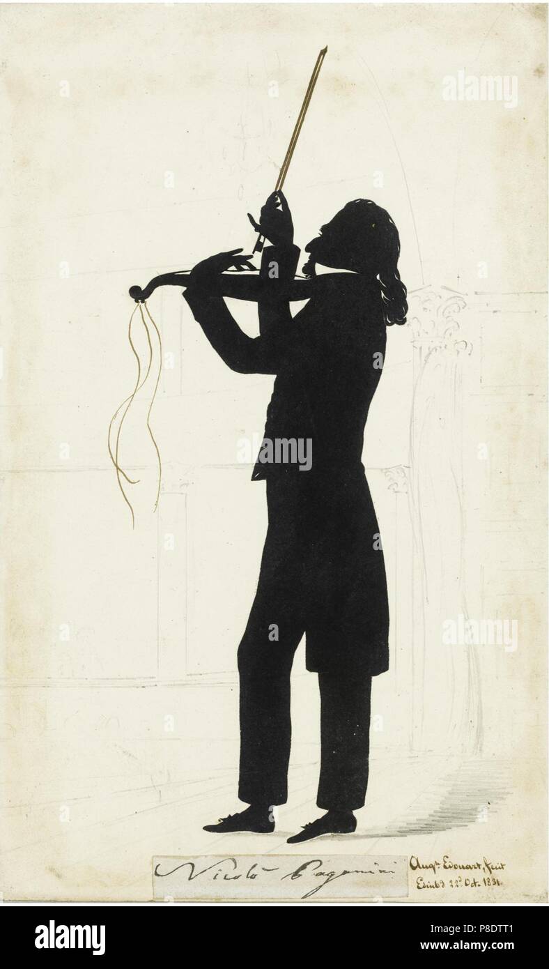 Ritratto di Niccolò Paganini (1782-1840). Museo: Collezione privata. Foto Stock