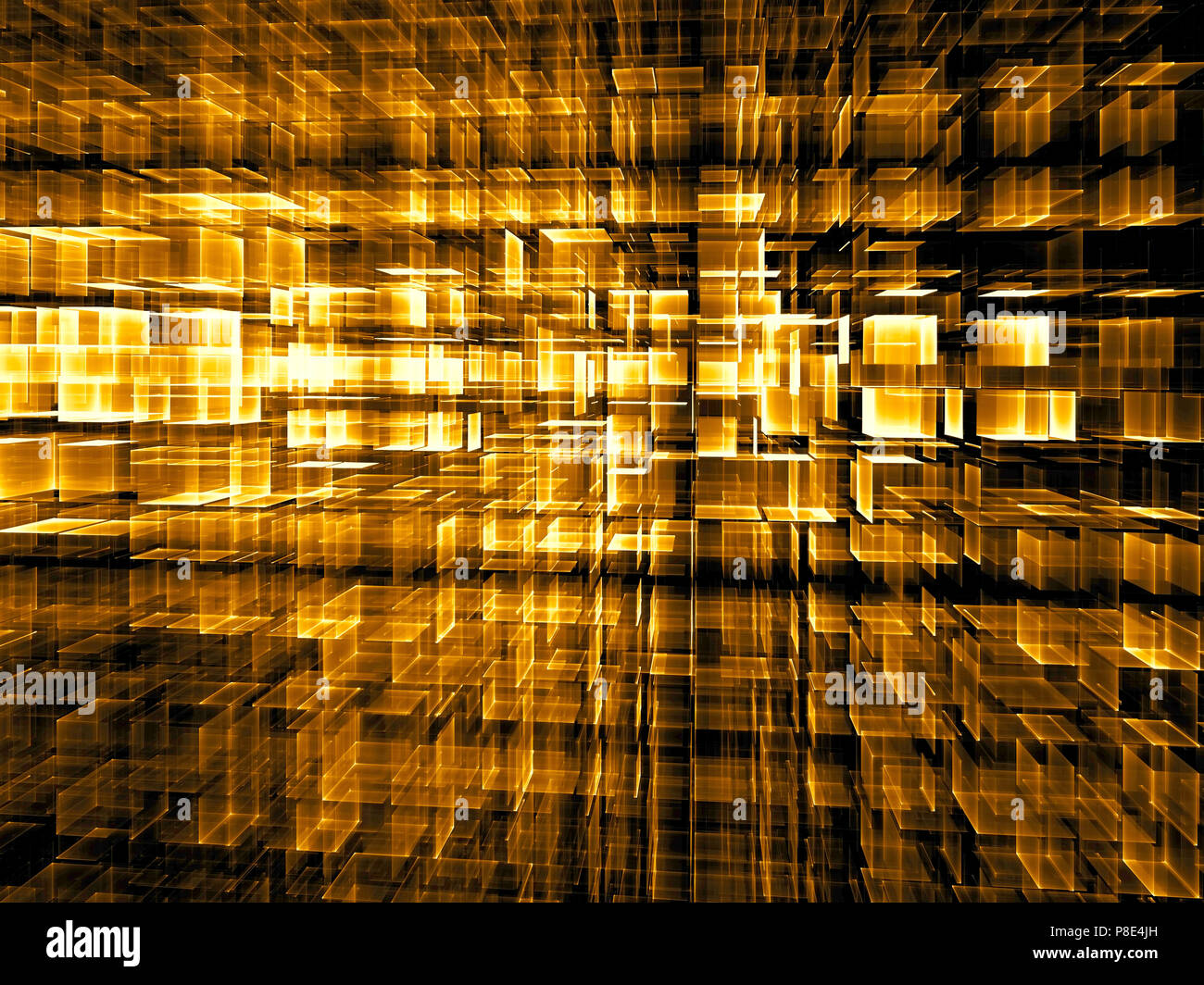 Abstract tech - griglia generati digitalmente immagine Foto Stock