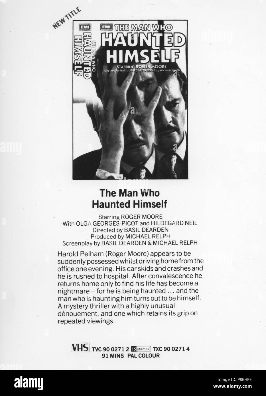 L'uomo che Haunted stesso (1970) informazioni pubblicitarie, Data: 1970 Foto Stock