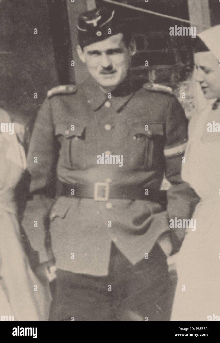 Irmfried Eberl come il primo comandante di Treblinka. Museo: Stati Uniti Museo commemorativo di Holocaust. Foto Stock