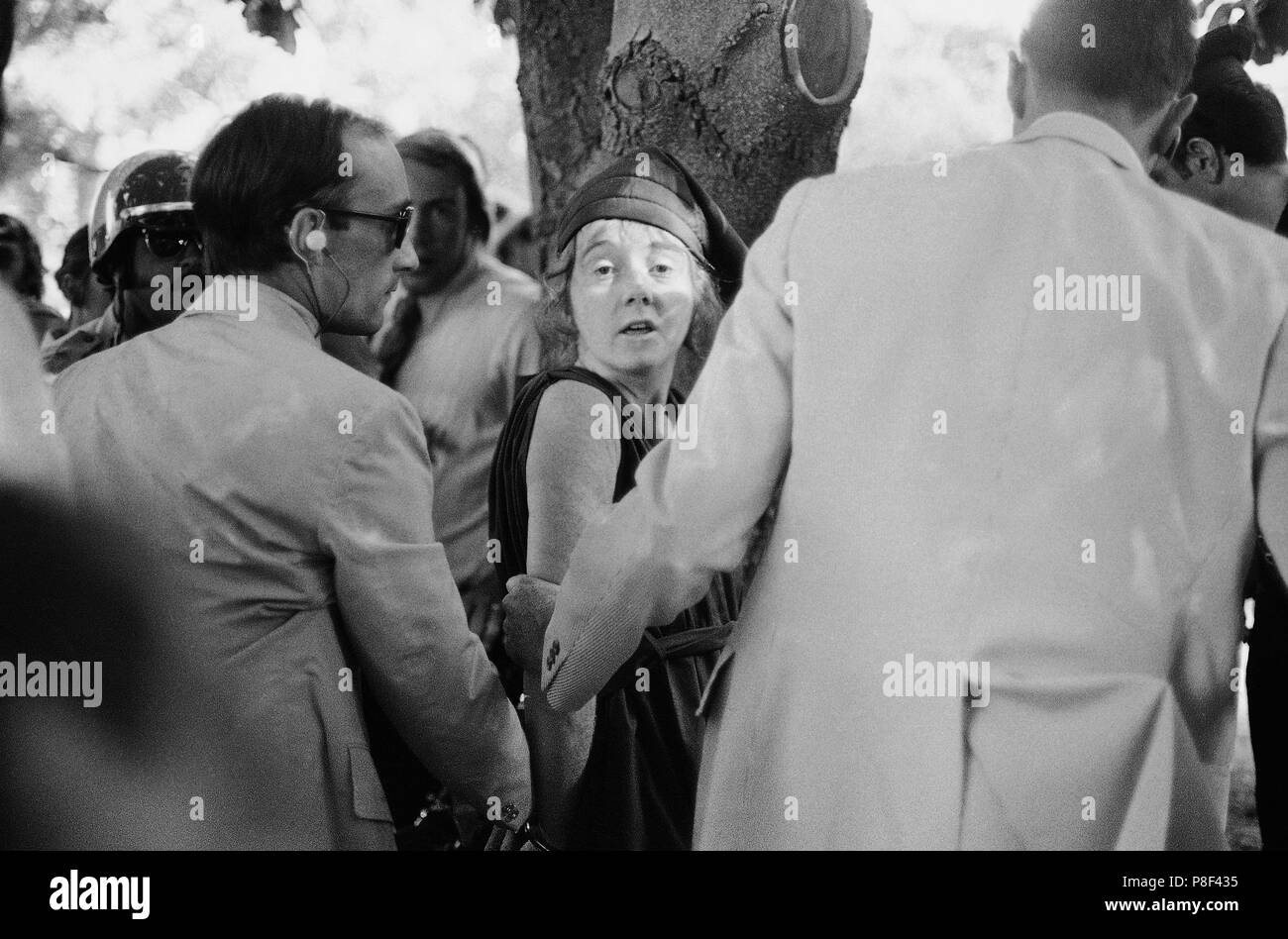 L arresto del Lynette 'Squeaky' Fromme, 5 settembre 1975. Museo: Gerald Ford Libreria. Foto Stock