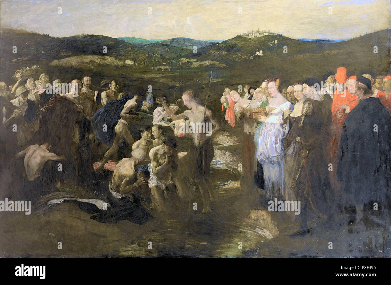 San giovanni battista che battezza il popolo immagini e fotografie