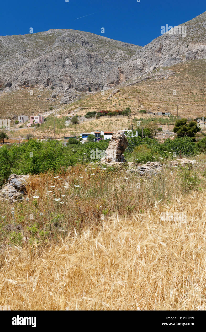 Dei primi Cristiani Bath House, Emborios, Kalymnos o Kalimnos, isole Dodecanesi, Grecia. Foto Stock