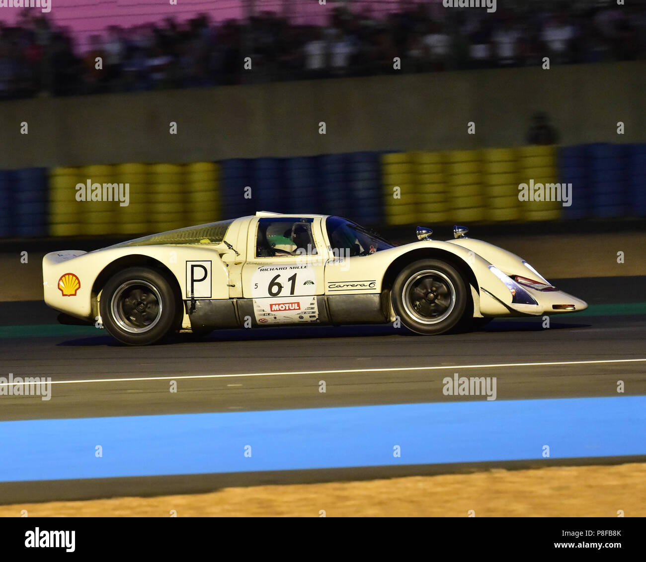 Peter Iversen, Lars Erik Nielson, Porsche 906 Carrera 6, Plateau 5, la griglia 5, Le Mans Classic 2018, luglio 2018, Le Mans, in Francia, il circuito da corsa, Classic, Foto Stock
