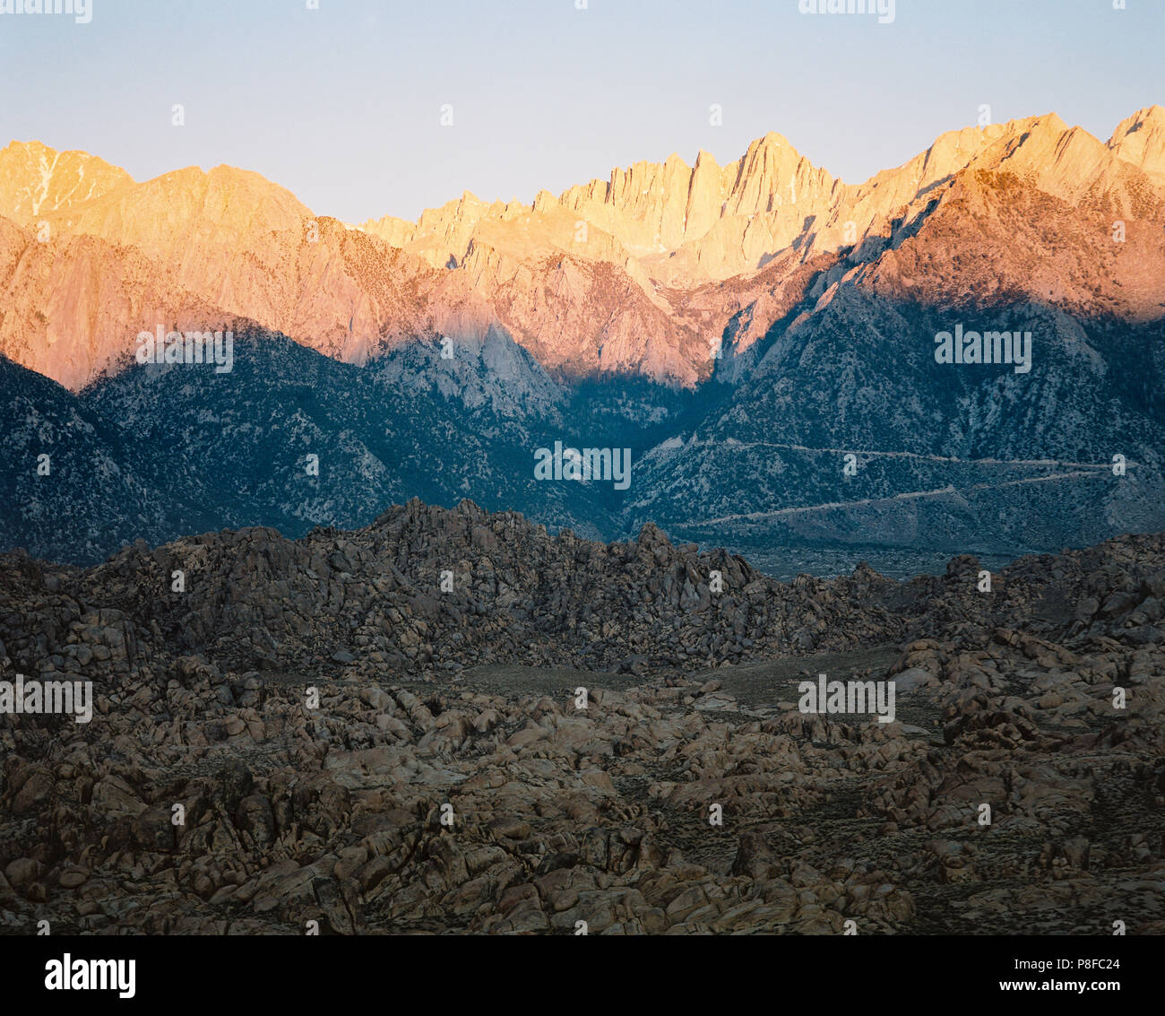 Alabama colline di sunrise, California, America, STATI UNITI D'AMERICA Foto Stock