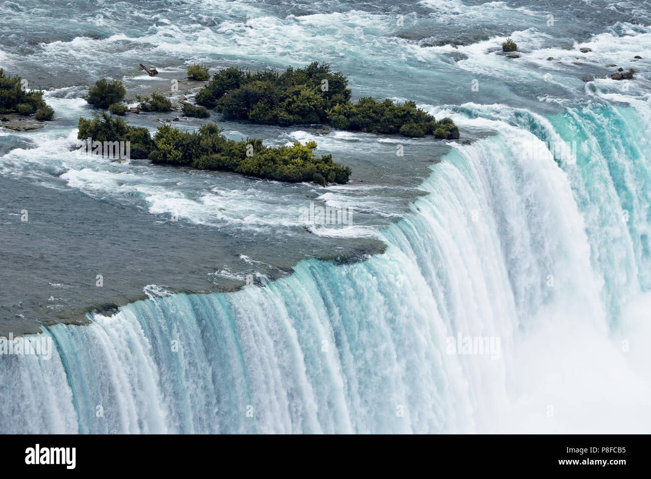 Close-up di American Falls, Niagara Falls, New York, America, STATI UNITI D'AMERICA Foto Stock