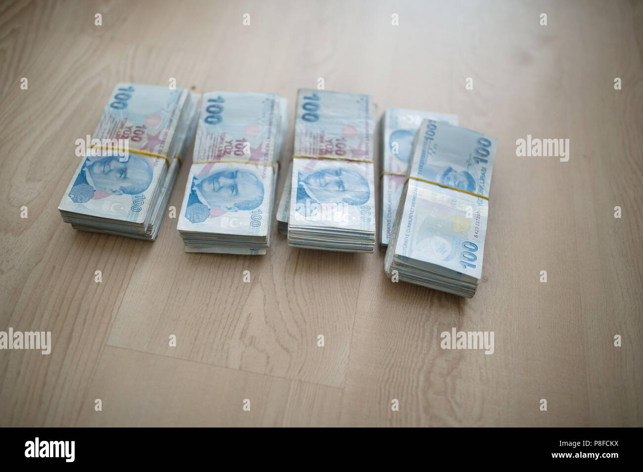 La lira turca, valuta turca, turco denaro Foto Stock