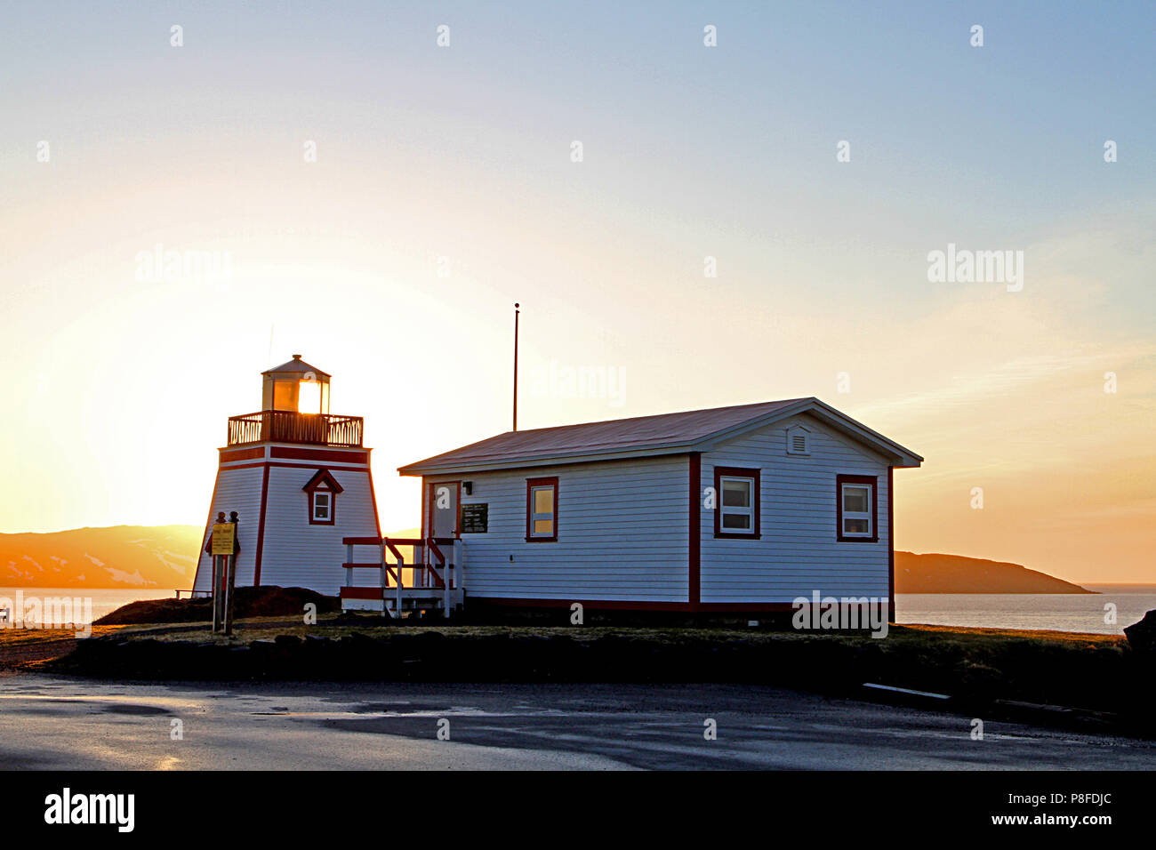 Diario di viaggio, viaggio Terranova, Canada, Faro, Lightstation Foto Stock
