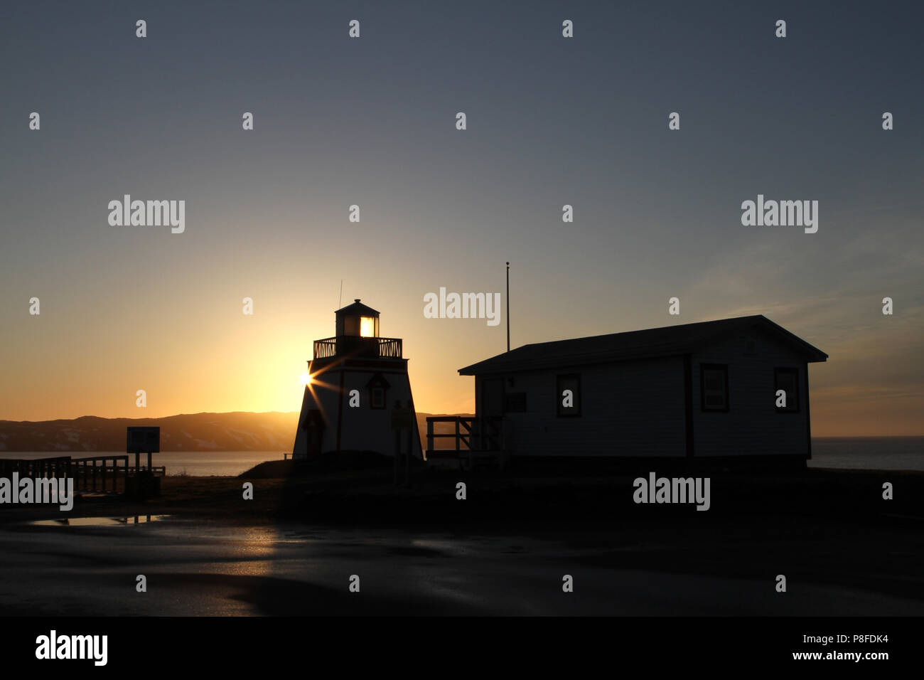 Diario di viaggio, viaggio Terranova, Canada, Faro, Lightstation Foto Stock