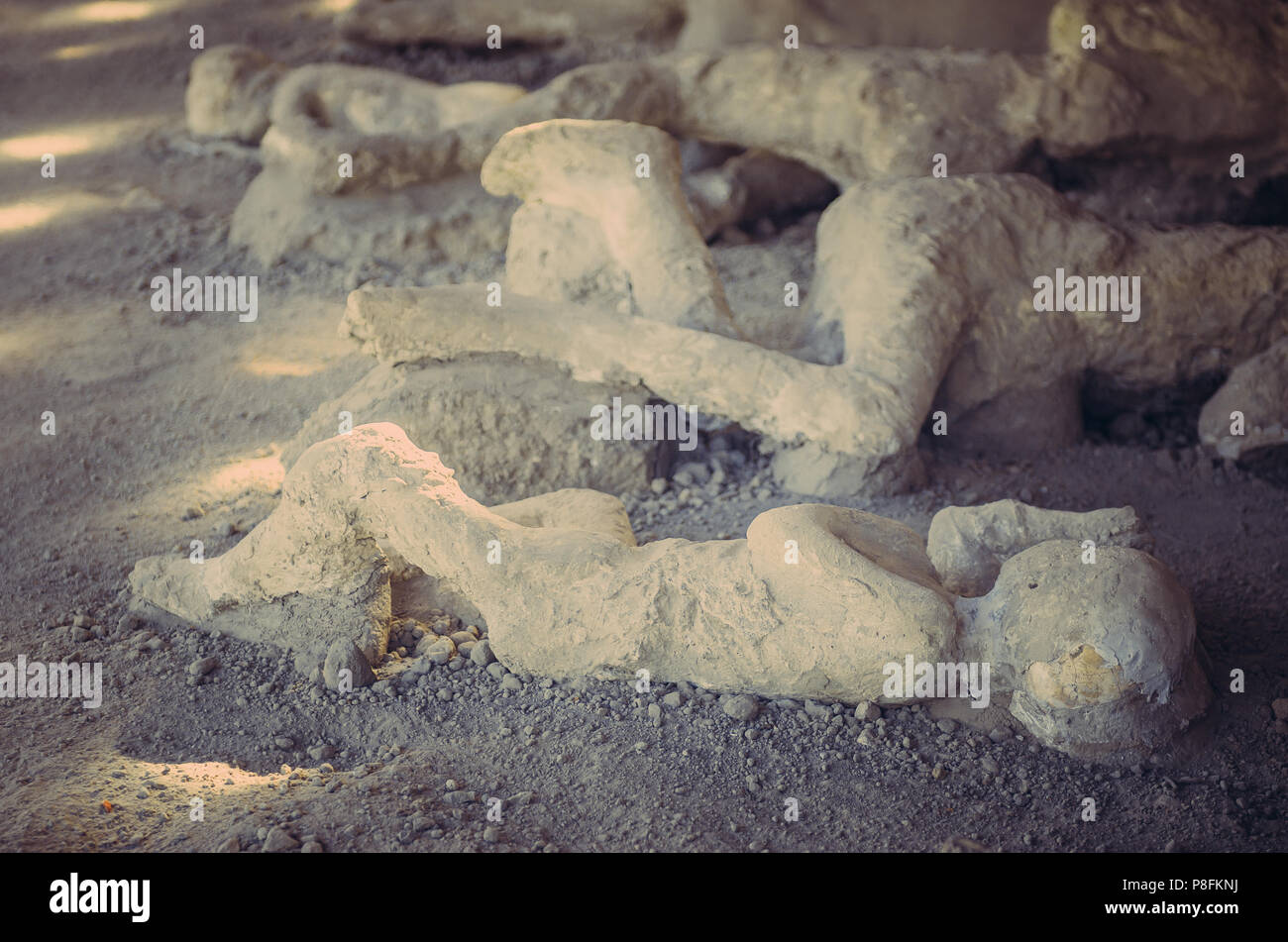 Vittima dell'eruzione di morte in Pompei Foto Stock