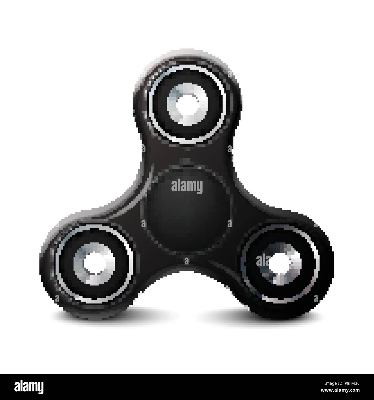 Stock illustrazione vettoriale realistico spinner isolati su sfondo bianco. Agitano: dito giocattolo. EPS 10 Illustrazione Vettoriale