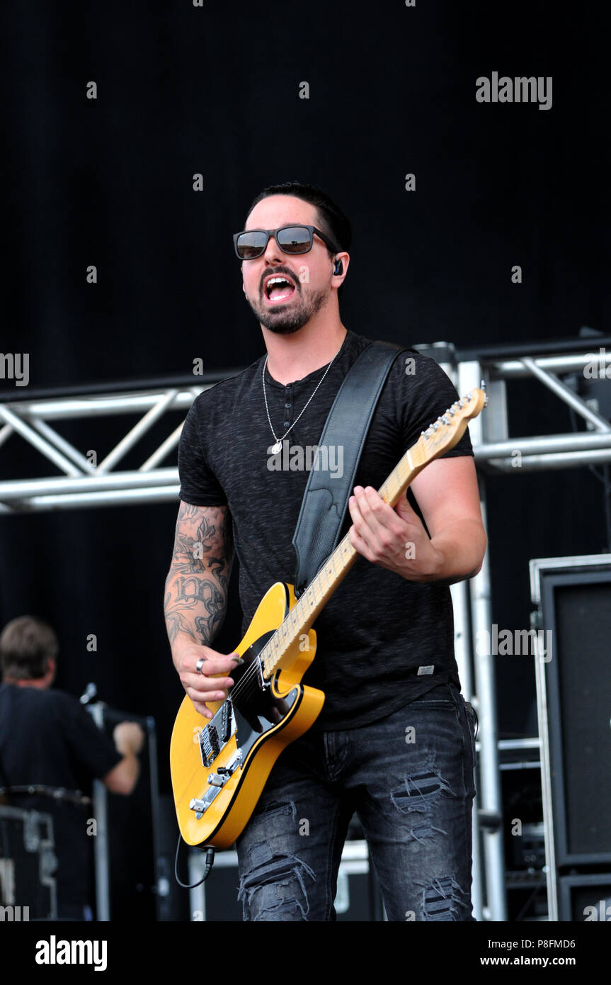 Rock sulla gamma 2018 Music Festival a MAPFRE Stadium di Columbus, OH, Stati Uniti d'America il 20 maggio 2018 - Giorno 3 dotate di: rosso sole che sorge dove: Columbus, Ohio, Stati Uniti quando: 18 maggio 2018 Credit: Adam Bielawski/WENN.com Foto Stock