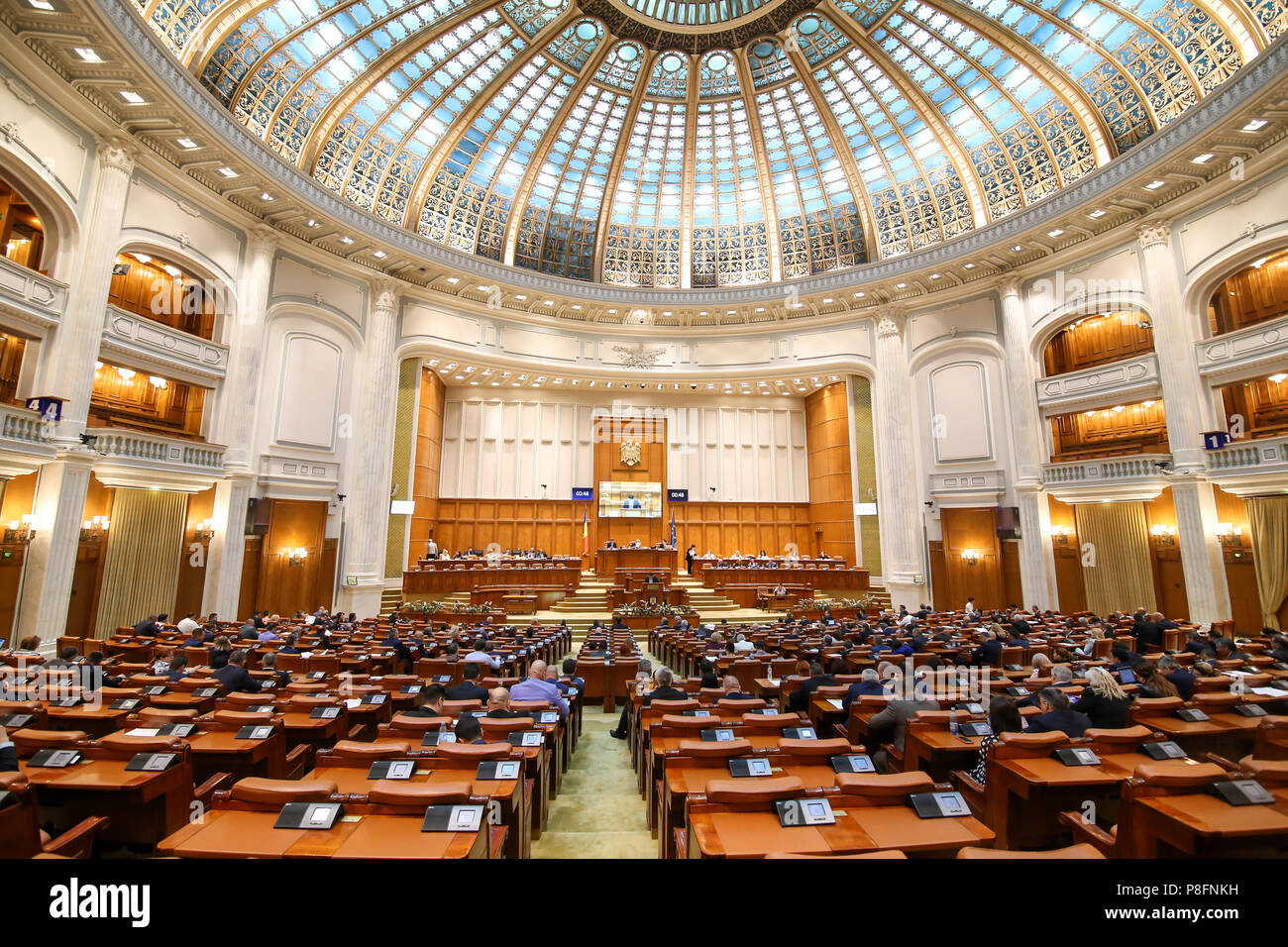 Bucarest, Romania - 9 Luglio 2018: i membri della Camera dei Deputati (una  delle due Camere del parlamento rumeno, l'altro essendo il Senato Foto  stock - Alamy
