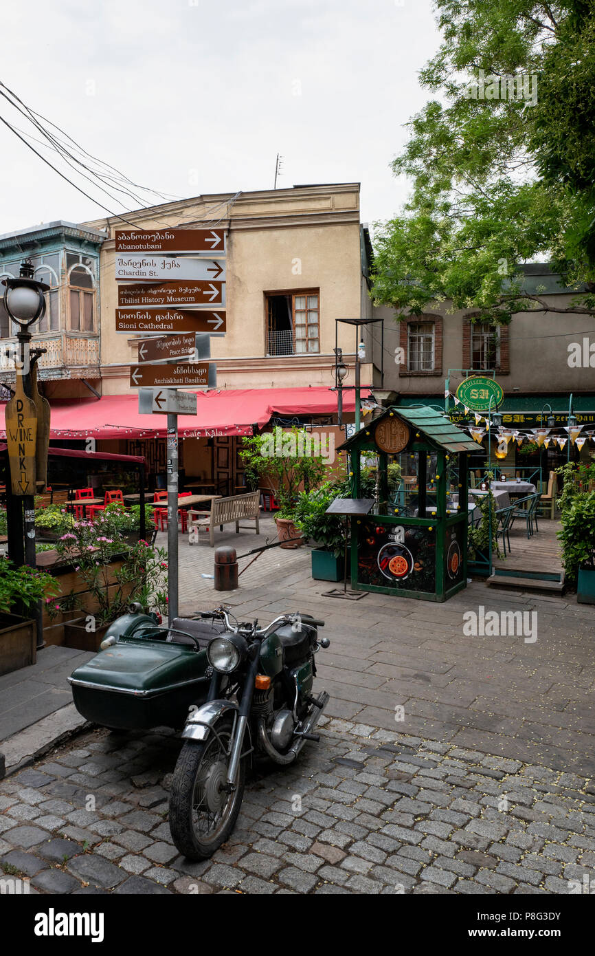 Erekle II Street, Vecchia Tbilisi, Georgia Foto Stock