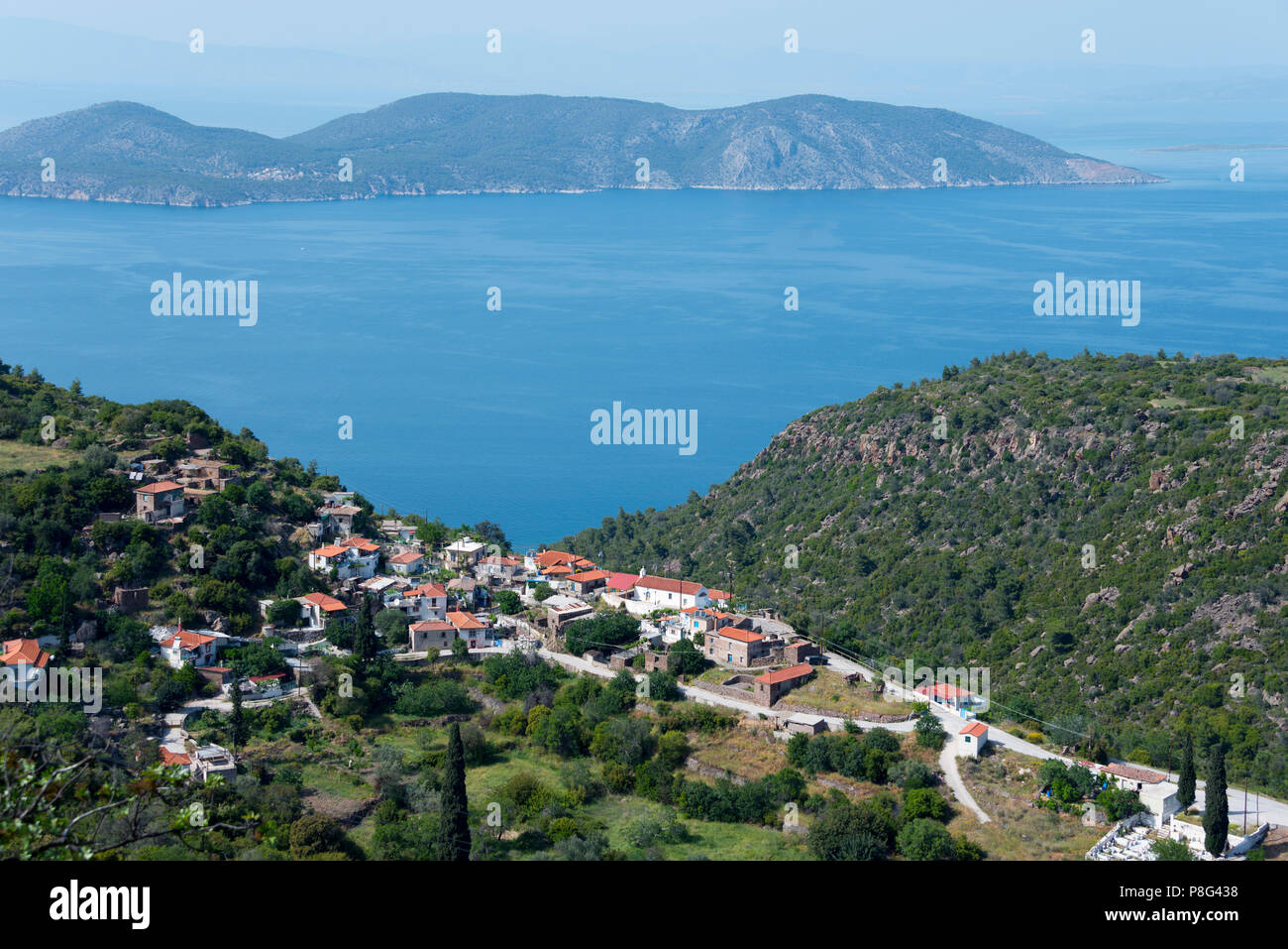 Palea Loutra, penisola Methana, Argolide, Isole Saroniche, Peloponneso, Grecia Foto Stock