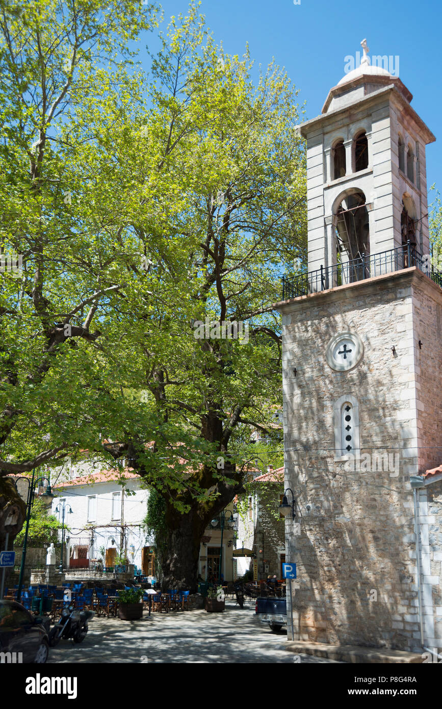 Santi Anargyroi Chiesa, Kosmas, Arkadia, Peloponneso, Grecia Foto Stock