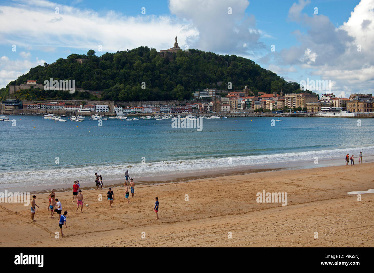 San Sebastian, Golfo di Biscaglia, Spagna, Europa Foto Stock