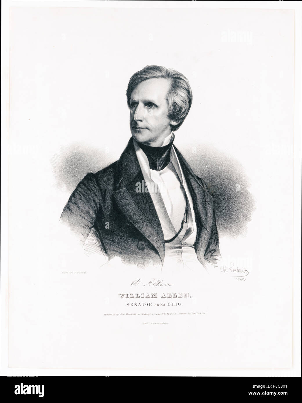 William Allen, senatore da Ohio Foto Stock